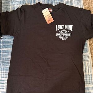Harley-Davidson Black Short Sleeve 'I Got Mine' Logo Tee
